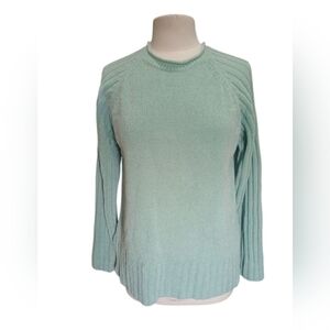 Karen Scott Mint Green Crew Neck Sweater